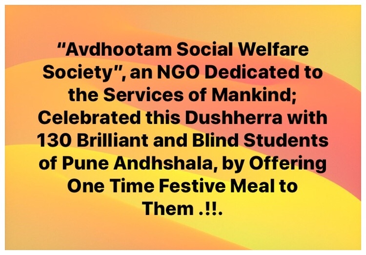 World Sight Day at Pune Andhshala